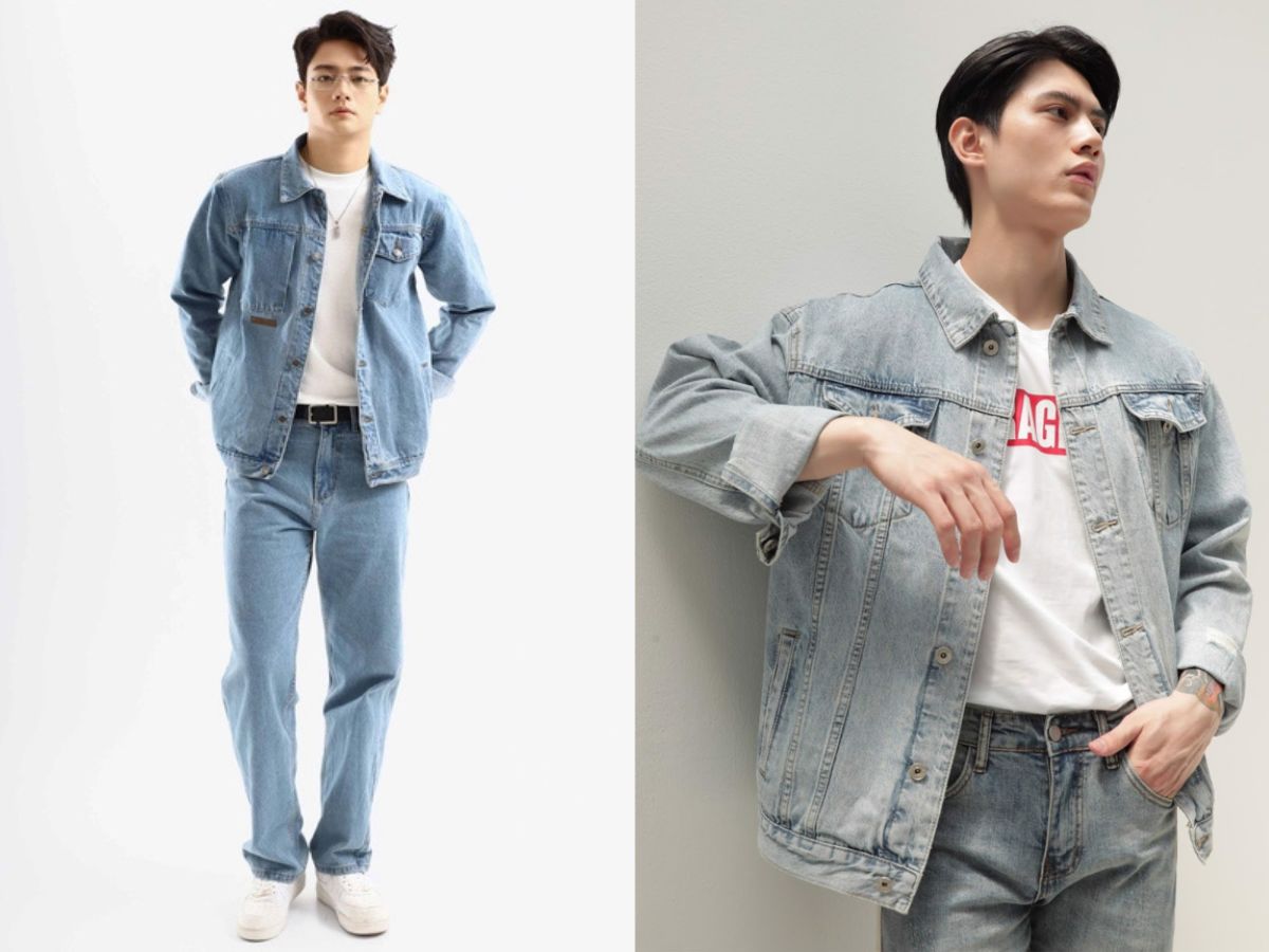 Khám phá cách mix áo khoác jean form rộng