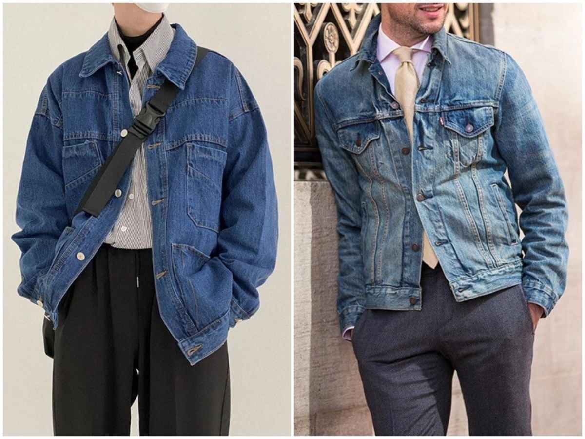 Khám phá cách mix áo khoác jean form rộng