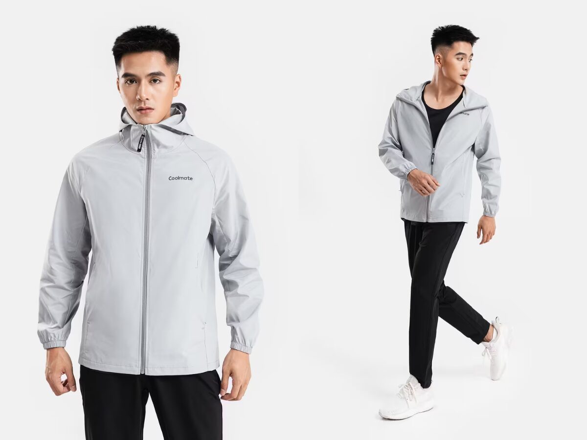 Áo khoác gió Coolmate diện đồ tự tin