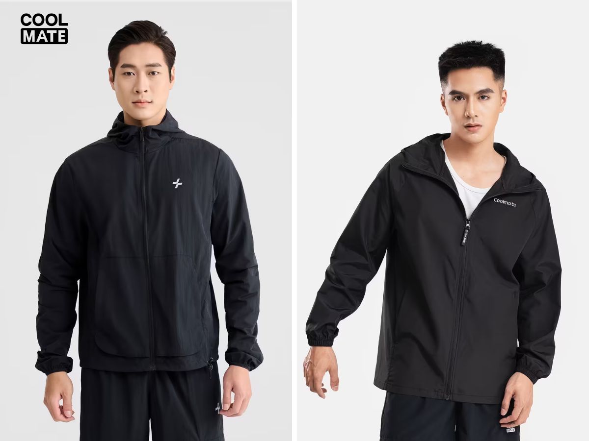 Áo khoác gió màu đen luôn là xu hướng