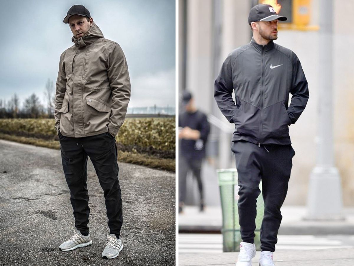 Outfit đi dã ngoại với áo khoác gió