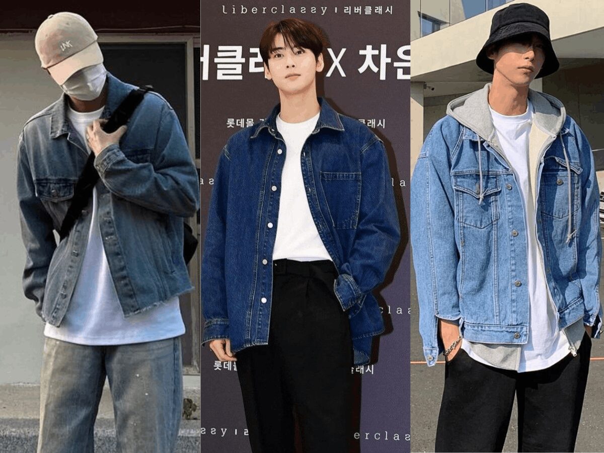 Phối đồ cho nam cùng áo khoác jean local brand