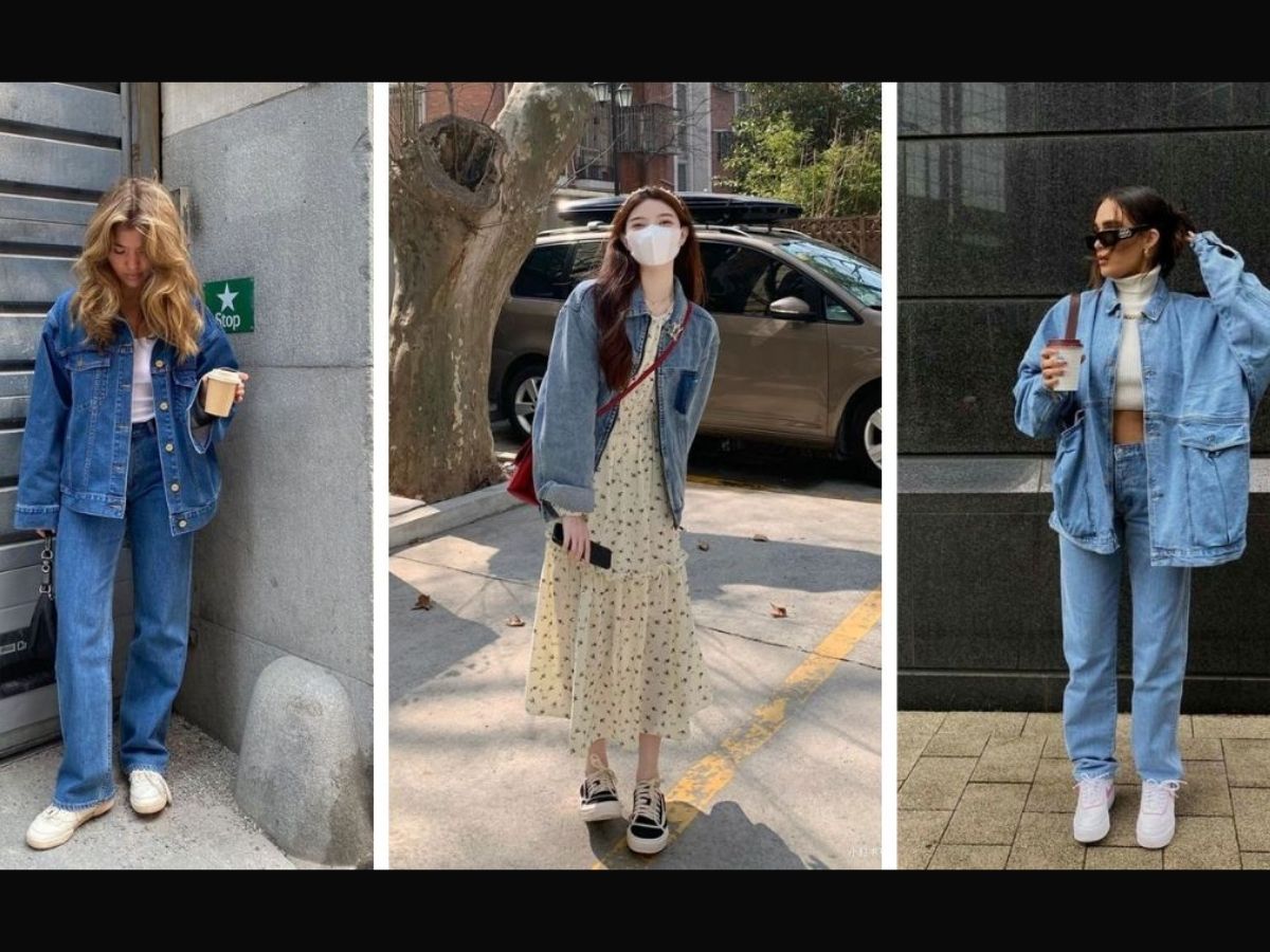 So sánh 3 người mẫu mặc 3 kiểu áo khoác jeans khác nhau