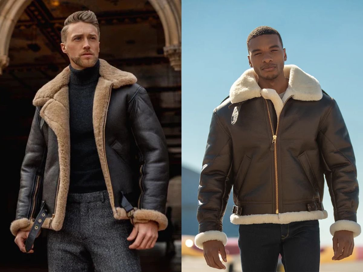 B-3 Shearling Jacket áo khoác da lót lông cừu ấm áp bậc nhất