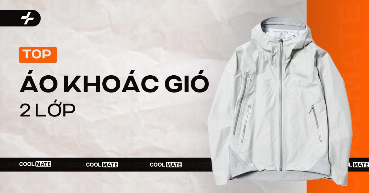 top áo khoác gió 2 lớp