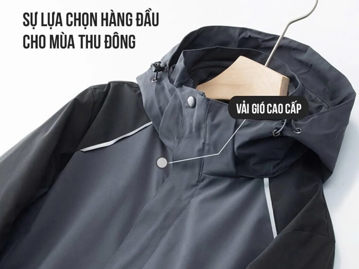 Cấu tạo của chiếc áo khoác gió 2 lớp