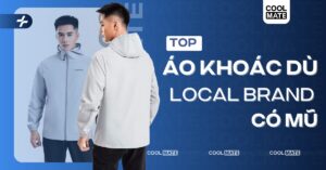 áo khoác dù local brand có mũ