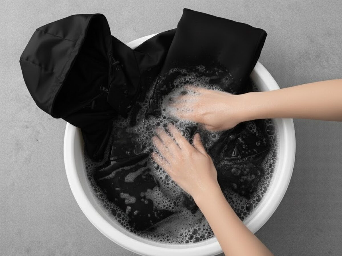 Giặt áo khoác dù đúng cách