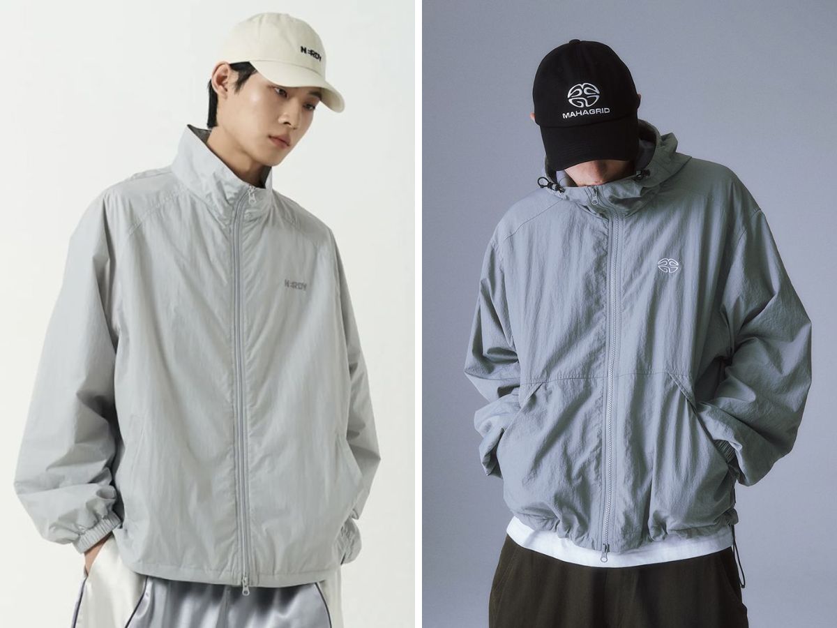 Các mẫu áo khoác local brand cũng được làm từ nhiều loại chất liệu