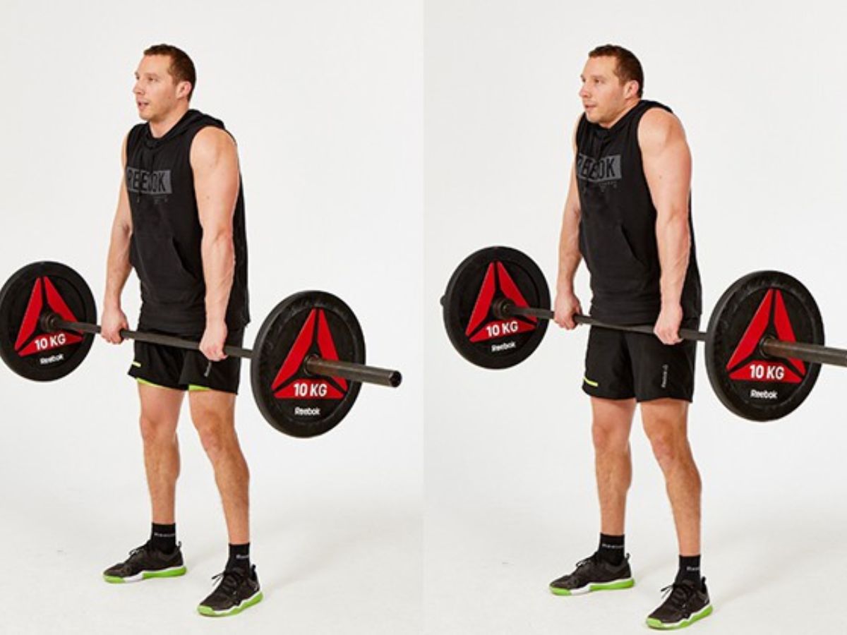 Nhún vai với tạ đòn sức mạnh vượt trội cho cầu vai trên