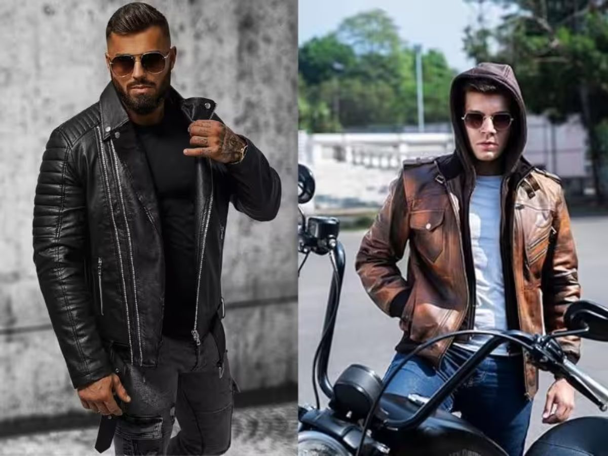 Khám phá top áo khoác da nam biker sành điệu