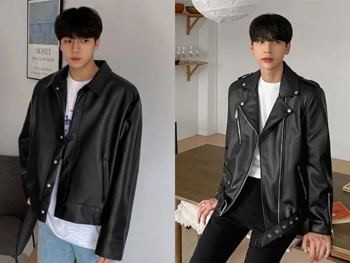 Khám phá top áo khoác da nam biker sành điệu
