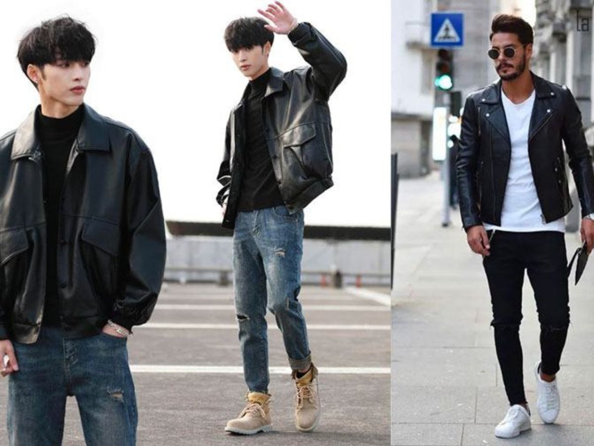 Khám phá top áo khoác da nam biker sành điệu