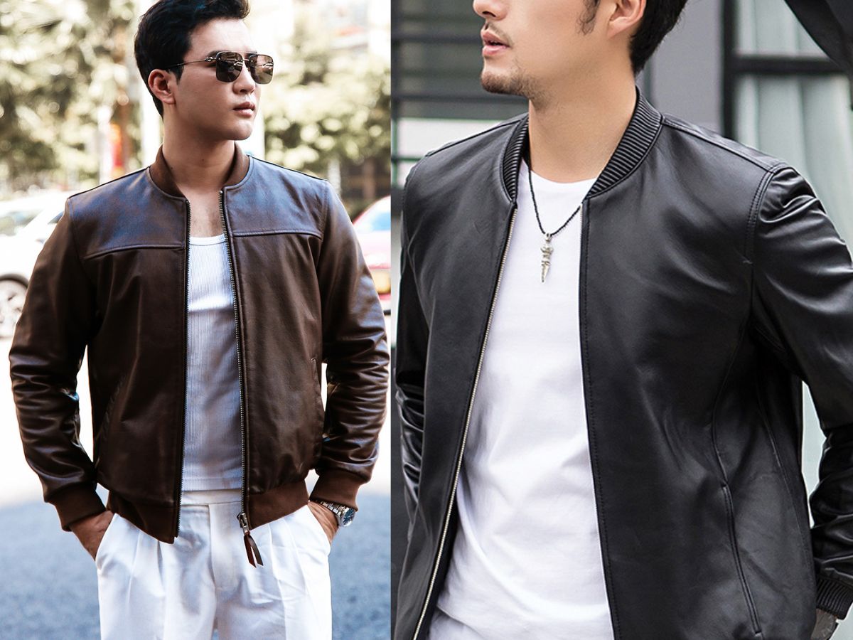 Khám phá top áo khoác da nam biker sành điệu