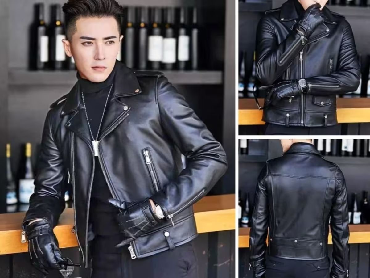 Khám phá top áo khoác da nam biker sành điệu