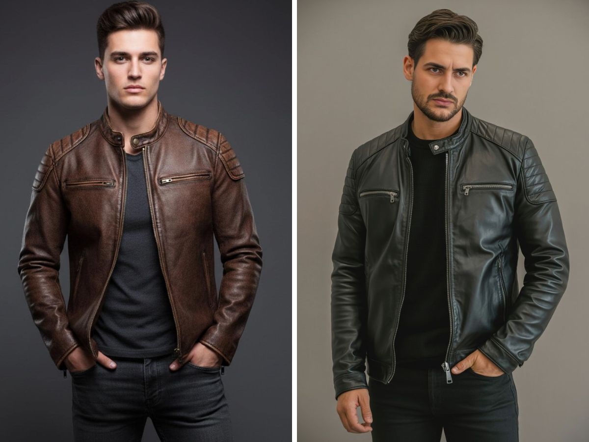 Mẫu áo khoác da nam gắn với văn hóa mô tô
