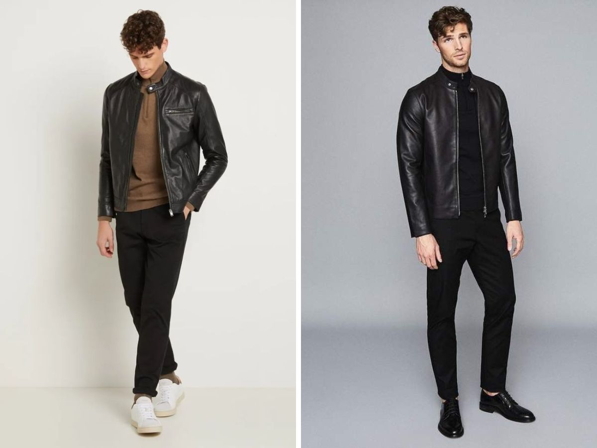 Chiếc áo khoác da theo chủ nghĩa tối giản