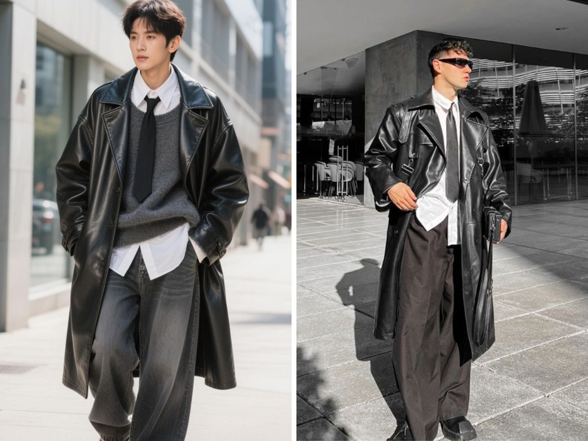 Áo khoác da Duster khá kén dáng người mặc