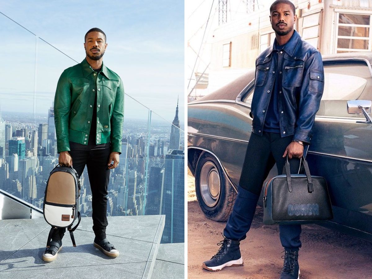 Mẫu áo khoác da với cổ bẻ khác biệt