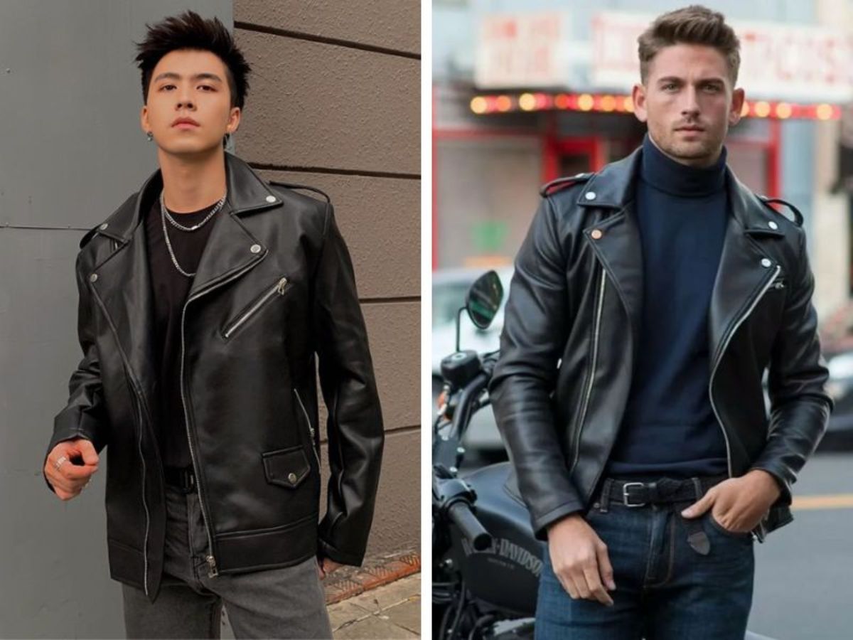 Áo Biker (Motorcycle Jacket) nổi loạn và phong trần