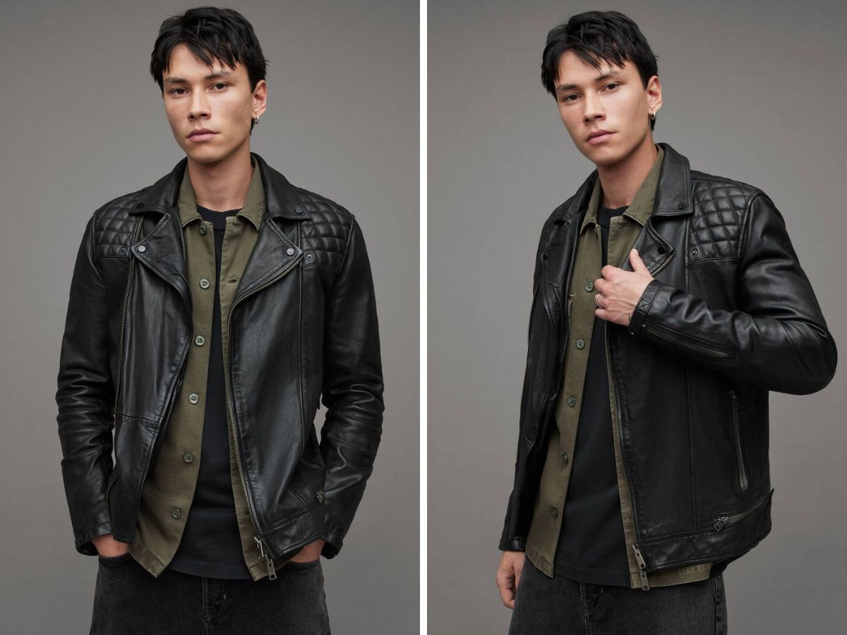 Một trong top áo khoác da nam biker được yêu thích