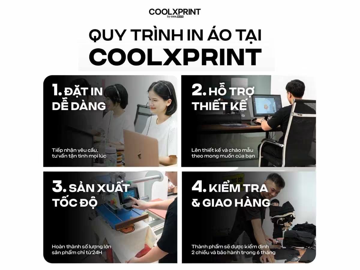 Các bước từ ý tưởng đến tay nhân viên từ tư vấn đến sản xuất và giao hàng chuyên nghiệp