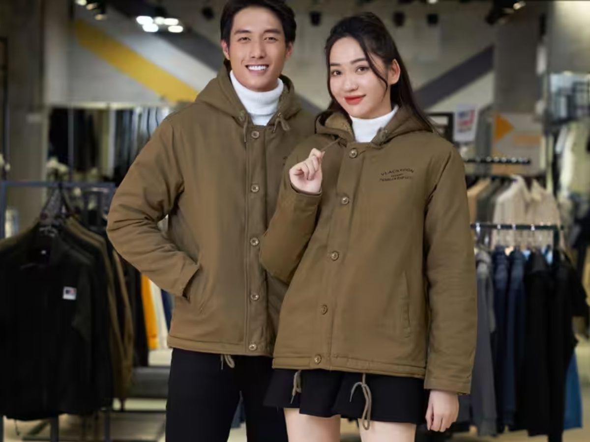 Áo khoác kaki đứng form, lịch sự và bền bỉ cho hình ảnh chuyên nghiệp