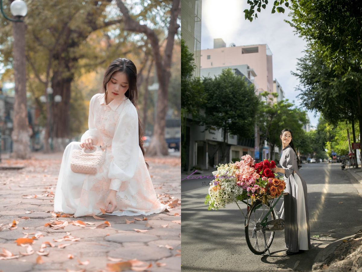 Cách tạo dáng chuẩn nàng thơ Hà Nội