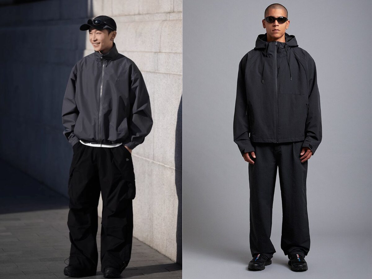 Phối đồ với áo khoác dù chuẩn như stylist