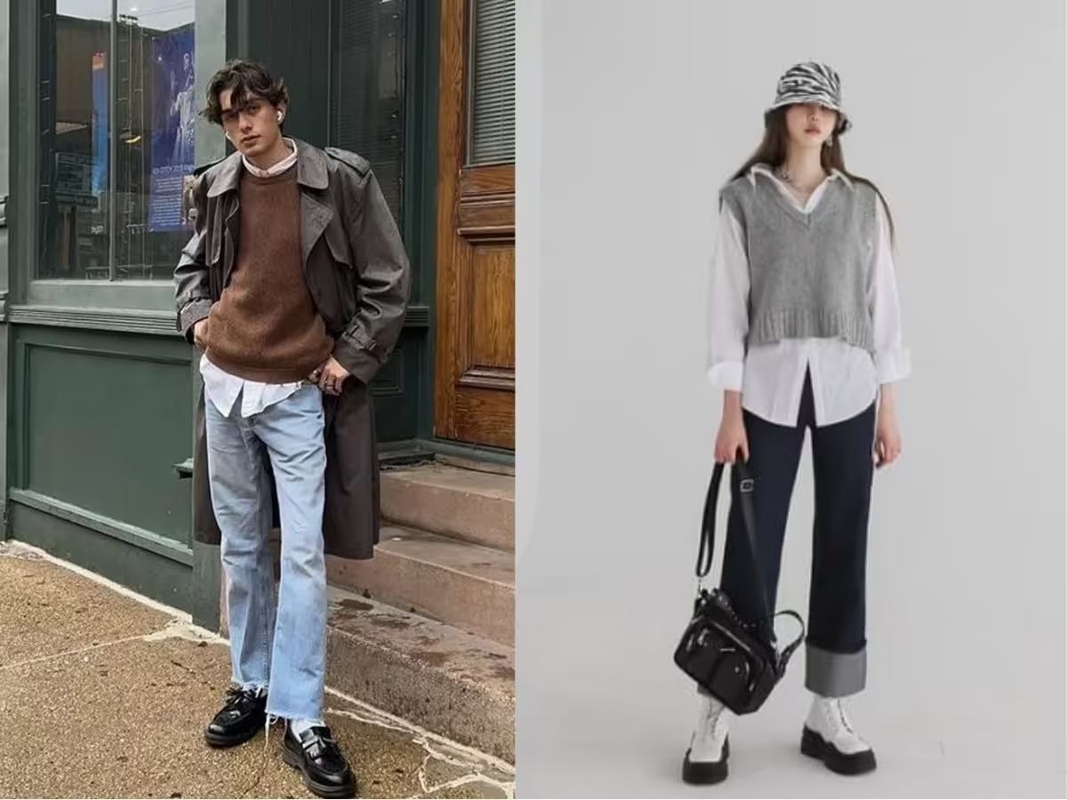 Nghệ thuật phối đồ nhiều lớp cùng outerwear