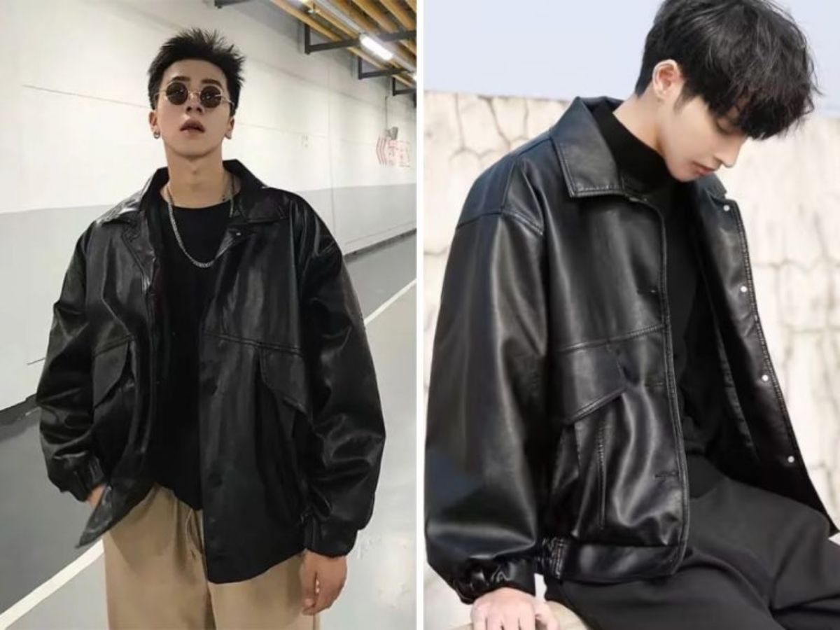 Áo khoác da (leather jacket) là biểu tượng của sự nổi loạn, cá tính và mạnh mẽ