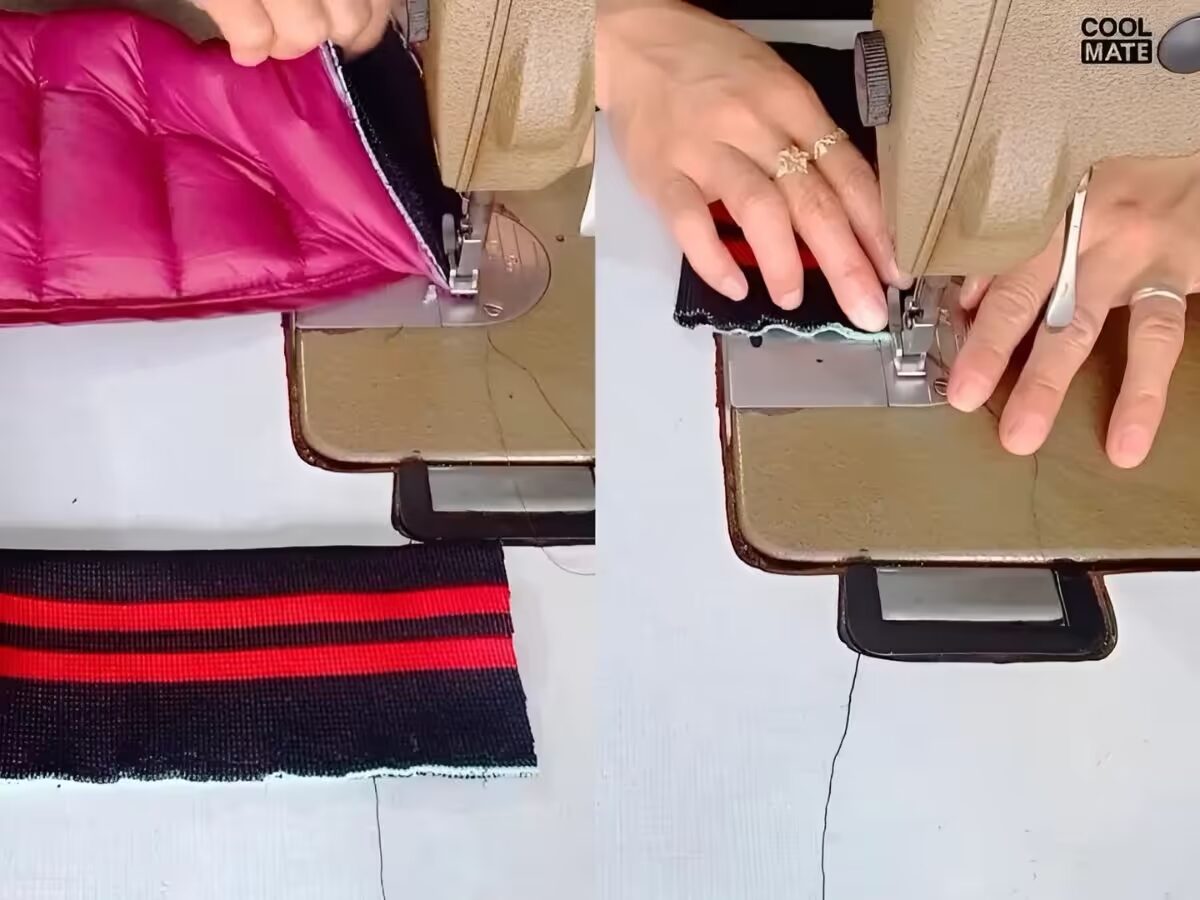 Cách May Bo Tay Áo Khoác