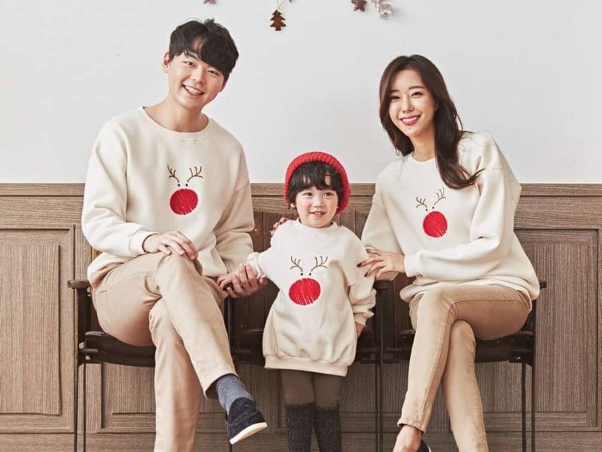 Áo hoodie gia đình 3 người