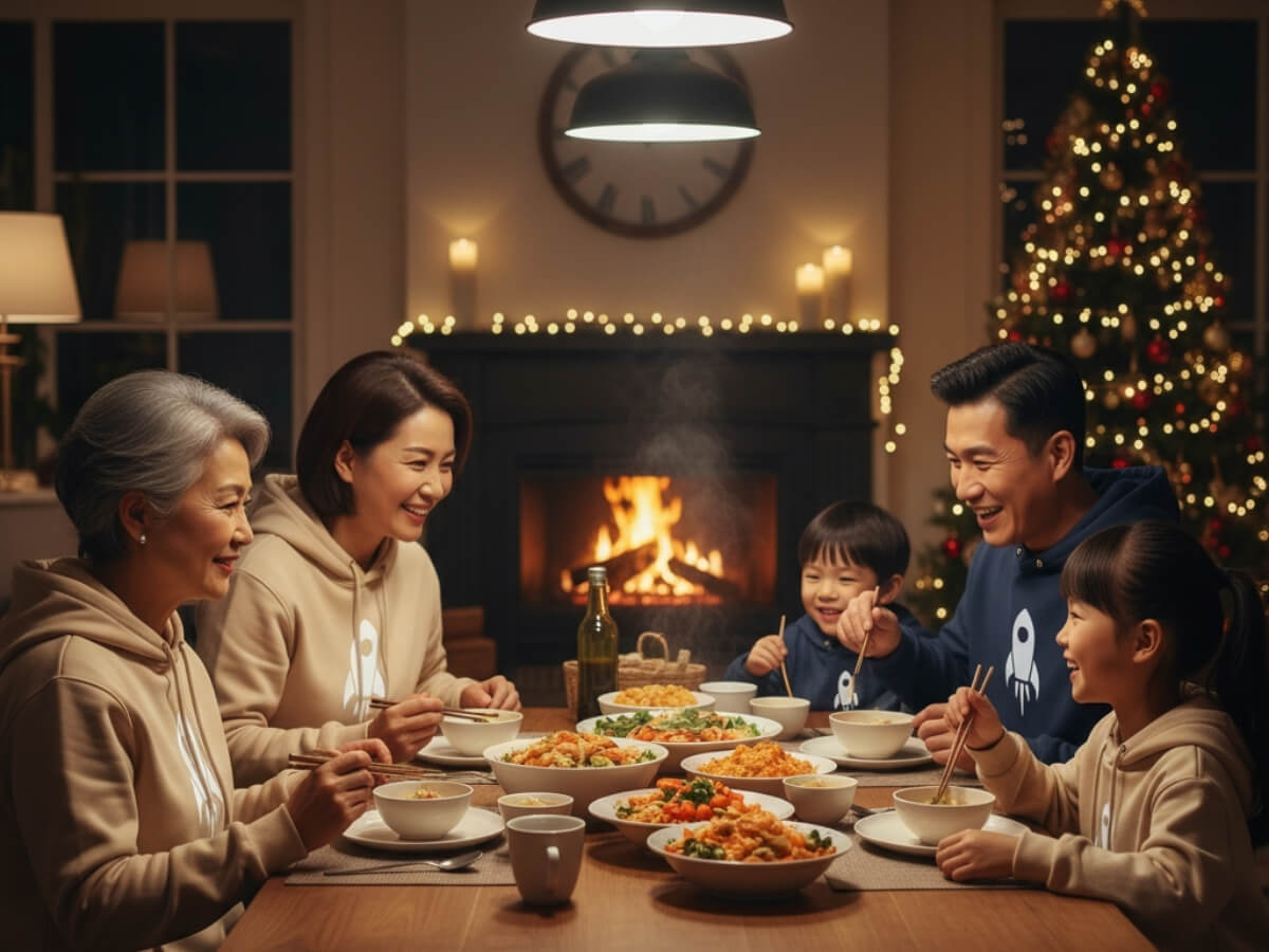 Áo hoodie gia đình 5 người trở lên