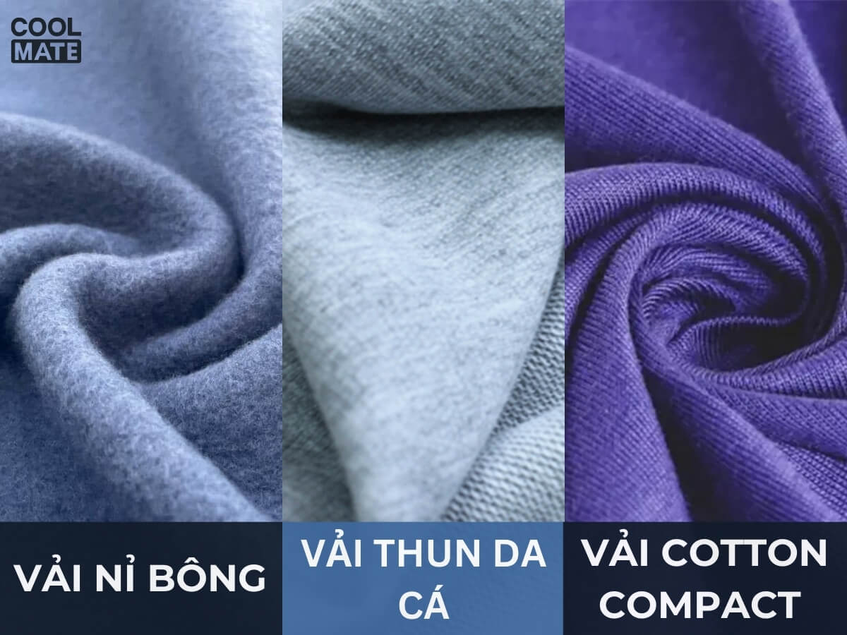 chất liệu vải cho áo hoodie gia đình
