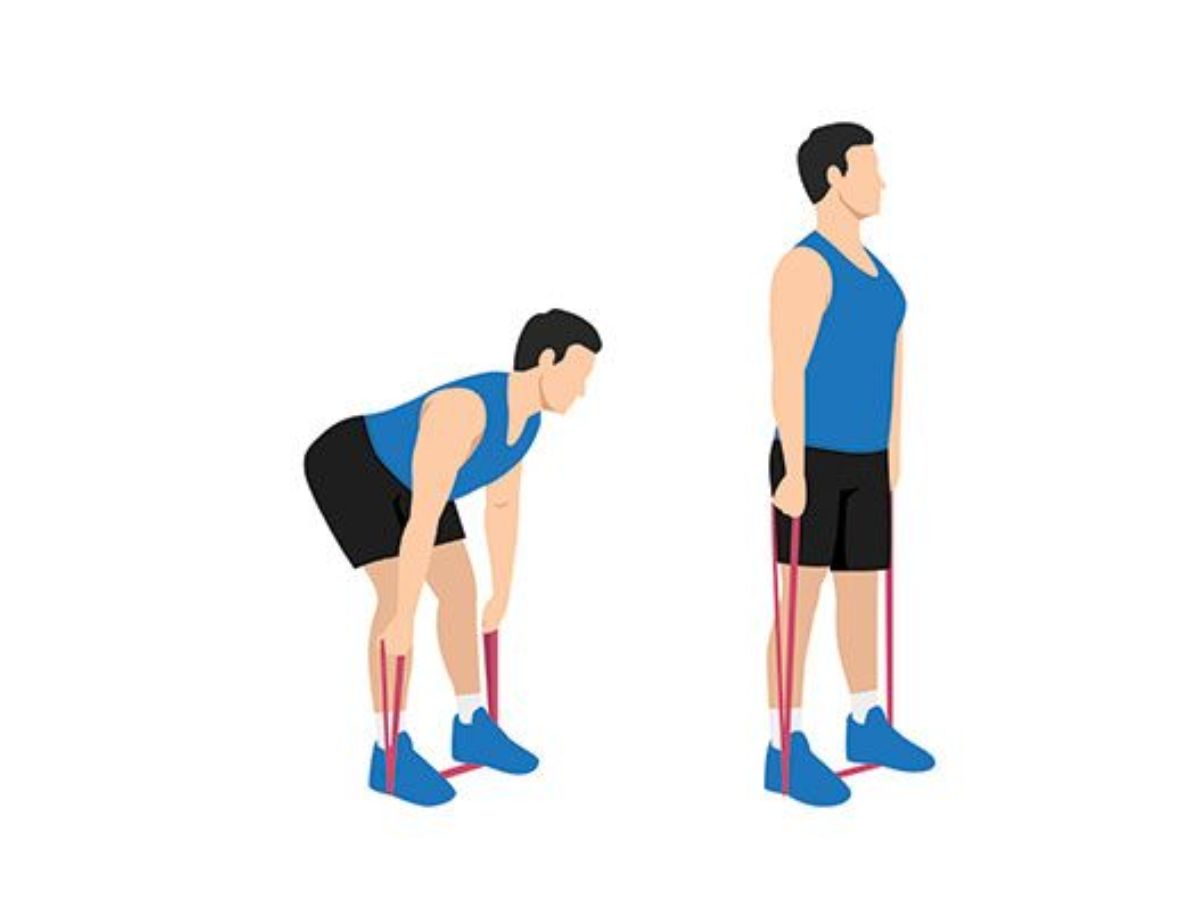 Deadlift với dây kháng lực