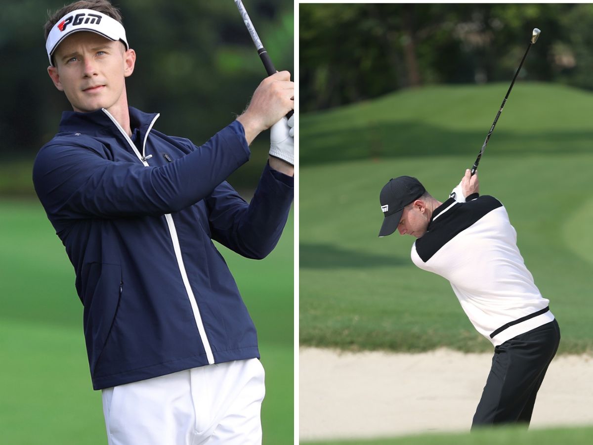 Khi thực hiện cú swing áo giúp golfer vận động thoải mái