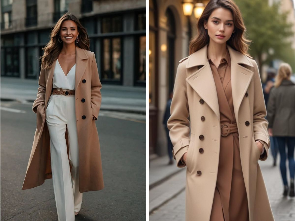 Outfit năng động, nữ tính cùng trench coat