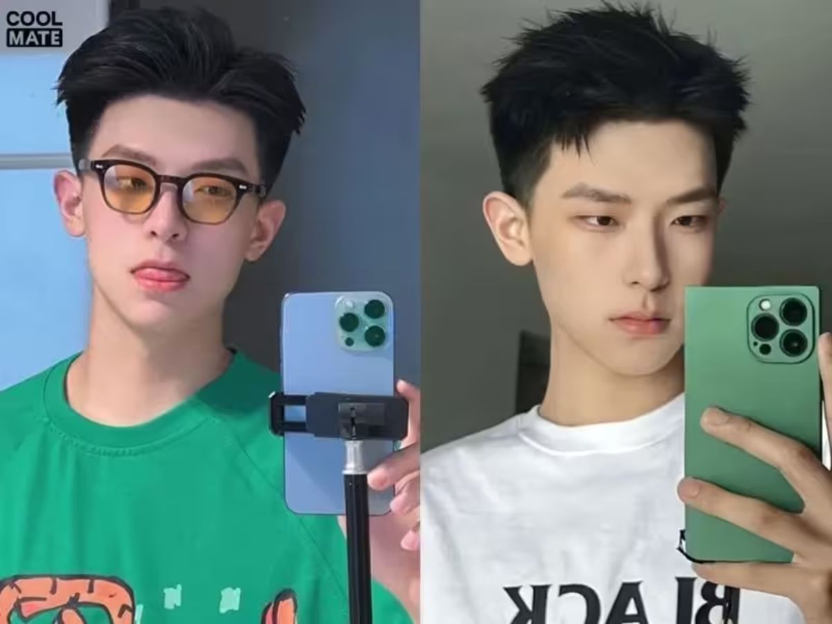 Tóc layer nam cho mặt dài