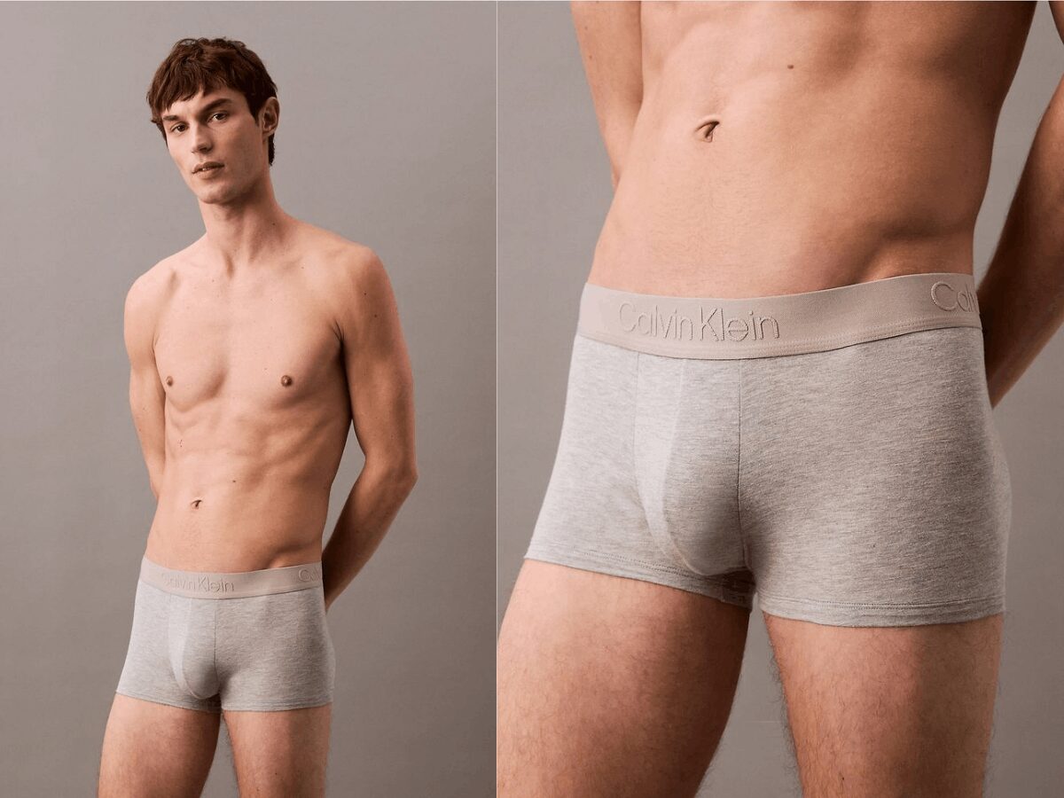Quần lót Calvin Klein làm nổi bật phần cạp quần logo đặc trưng