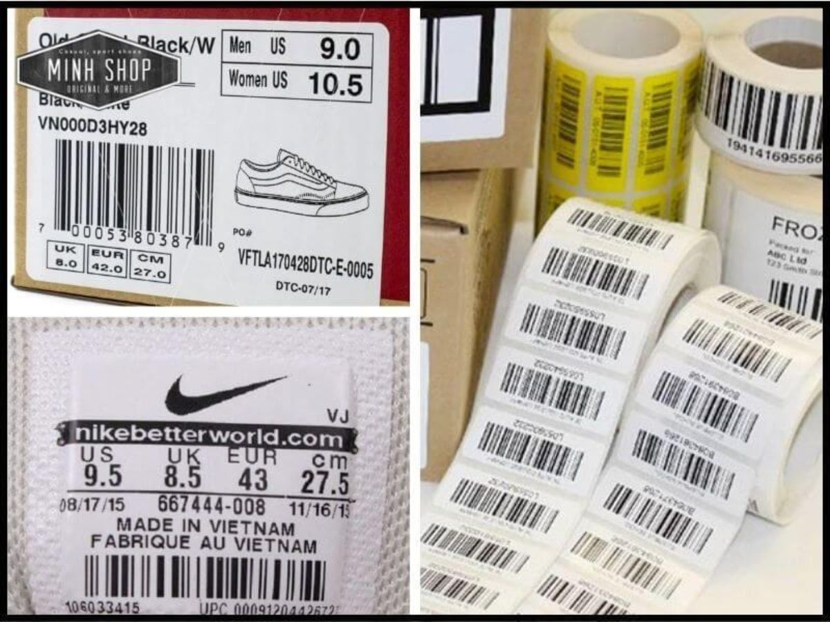 Phân biệt giày Sneaker thật giả qua mã Code và Serial Number