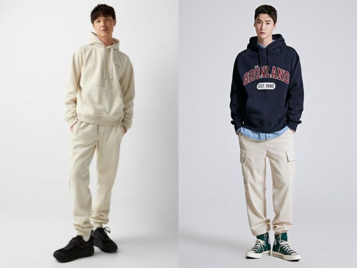 Hack tuổi kinh điển với áo hoodie và quần jogger