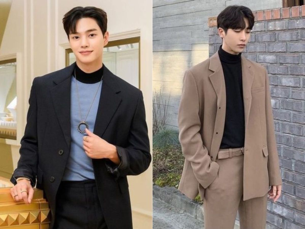 Áo len cổ lọ và blazer là sự kết hợp hoàn hảo cho ngày làm việc hoặc hẹn hò