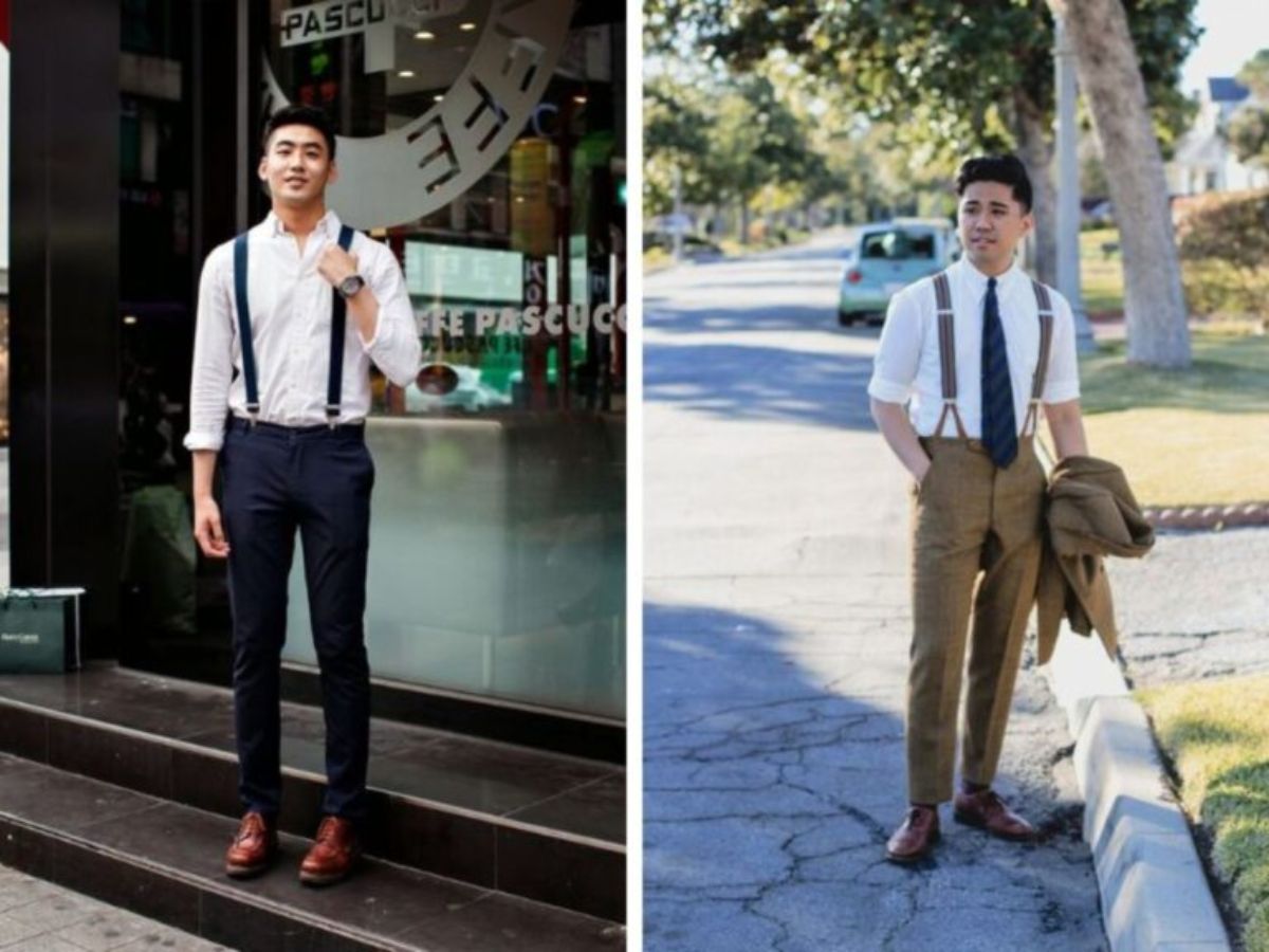 Chú ý khi về màu sắc khi phối đồ với suspender