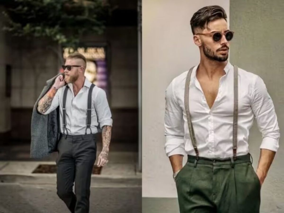 Đậm chất quý ông với kiểu phối thanh lịch cùng suspender