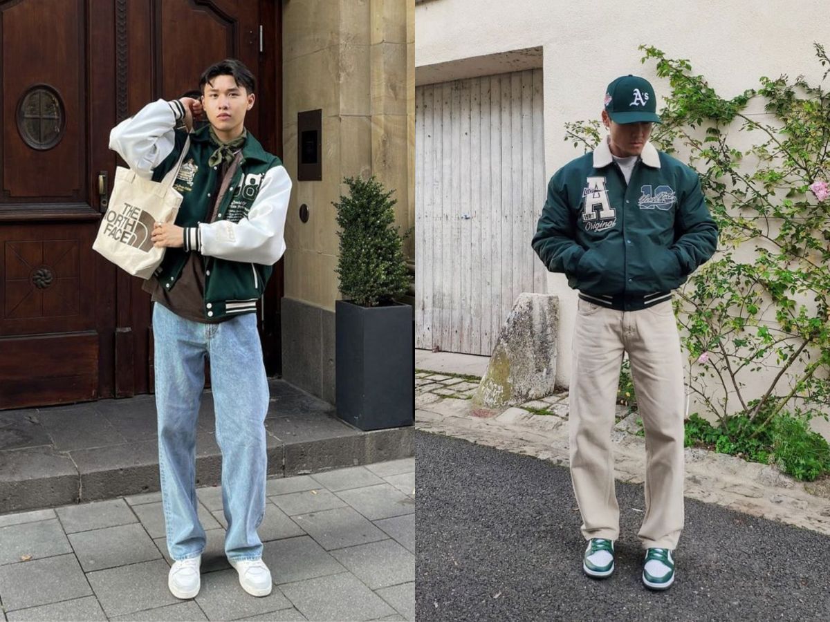 Hướng dẫn phối đồ với áo khoác varsity