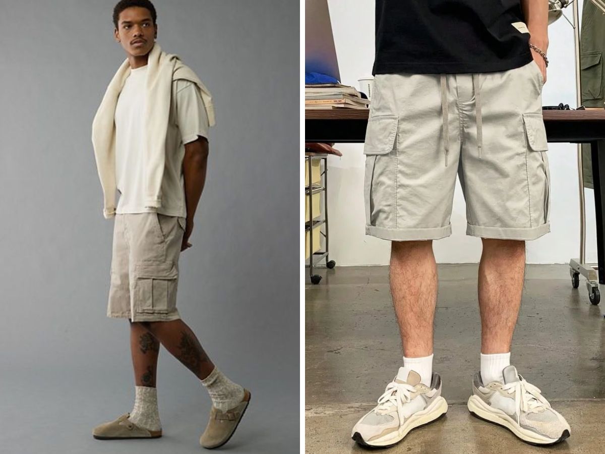 Chiếc quần short này thường có kích thước ống rộng tạo sự thoải mái khi vận động cho người mặc