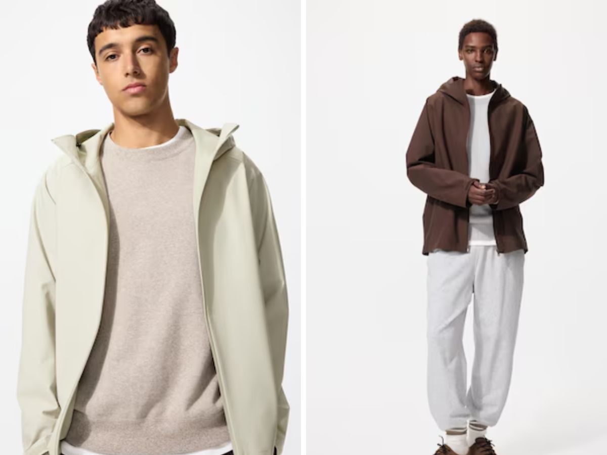 Áo khoác gió Uniqlo tối giản, tinh tế