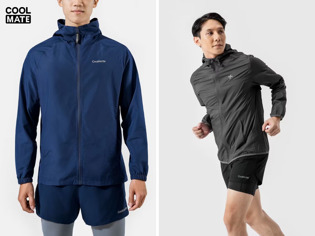 Áo khoác gió Coolmate mang nhiều tính năng ưu việt