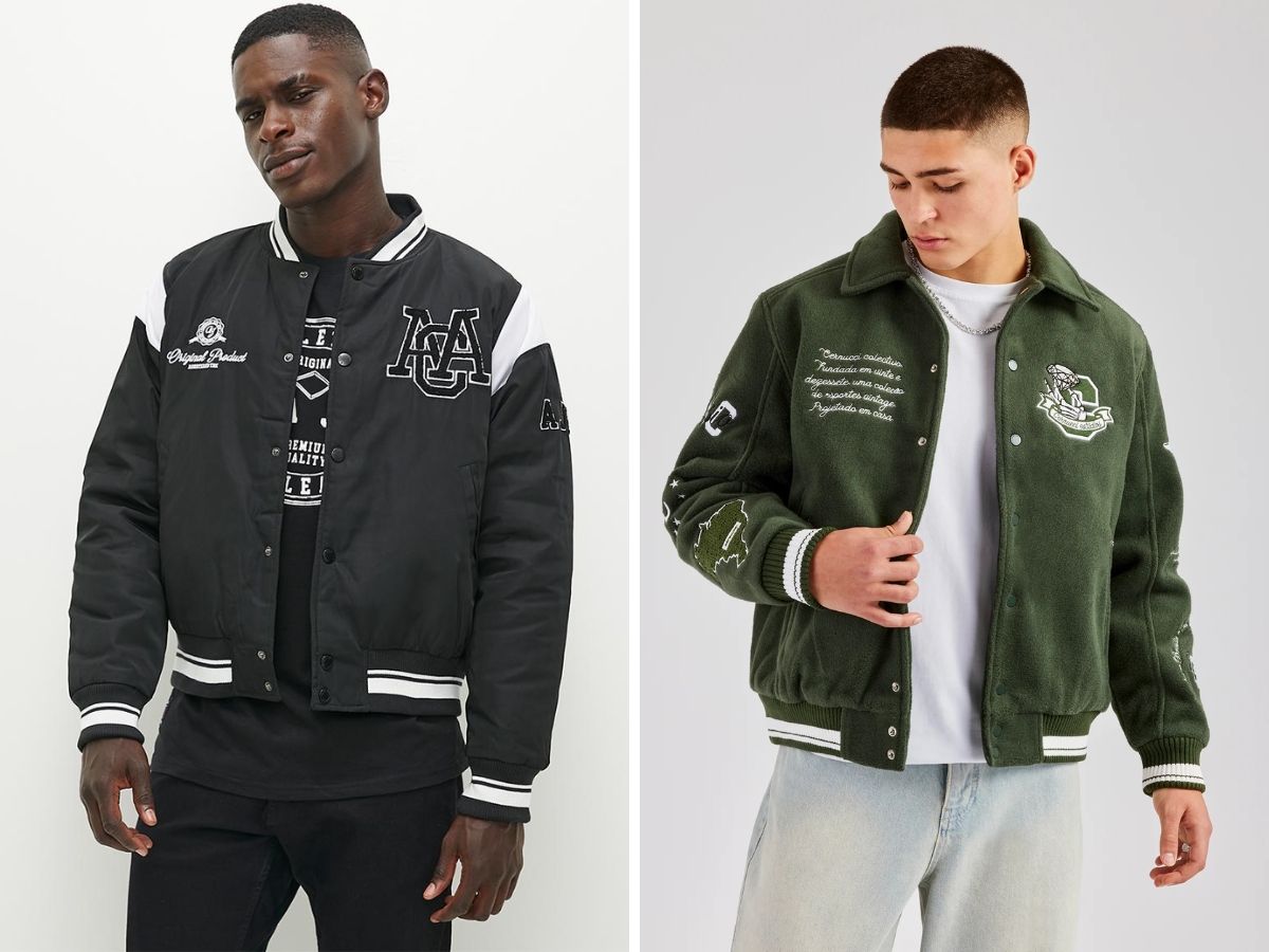 Phân biệt Bomber và Varsity Jacket